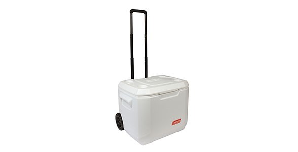 COLEMAN 47 Liter Xtreme® Kühlbox Serie MARINE mit Rädern, Teleskopgriff, UV Schutz. Antimikrobieller Innenraum Kühlleistung bis 5 Tage